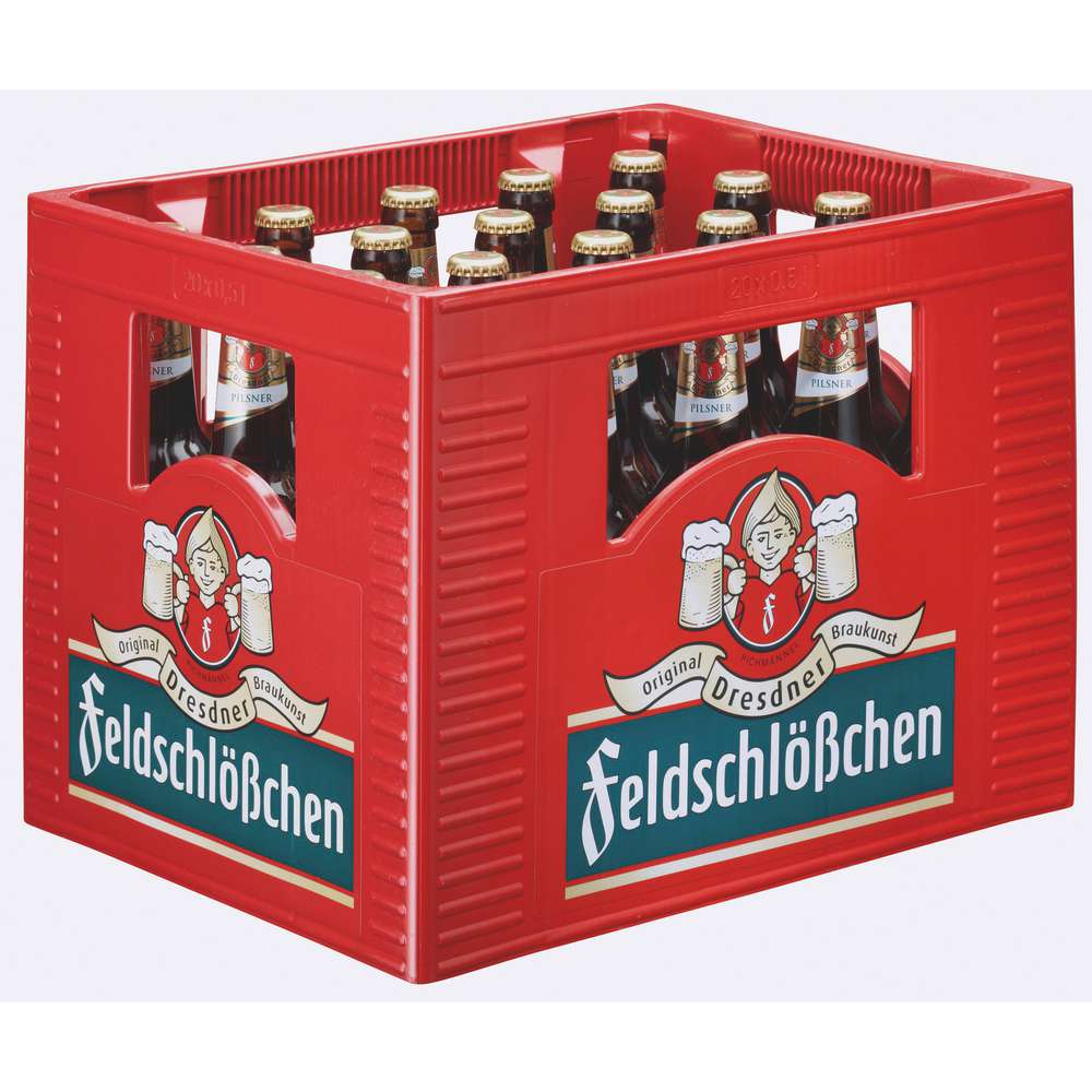 Produktabbildung Feldschlößchen Pilsener Bier 4,9% (20x 0,500 Liter)