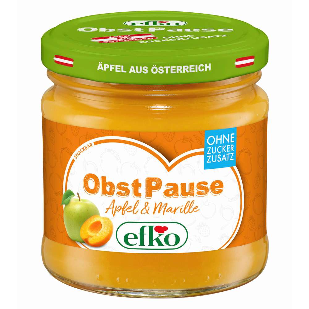 Produktabbildung efko Obstpause, Apfel/Marille