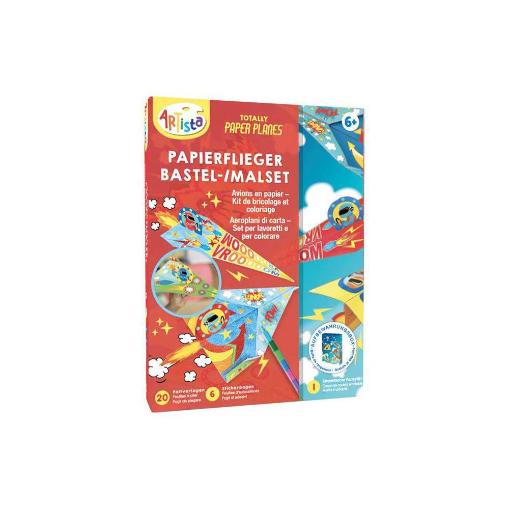 Produktabbildung Artista Papierflieger Bastel-/Malset