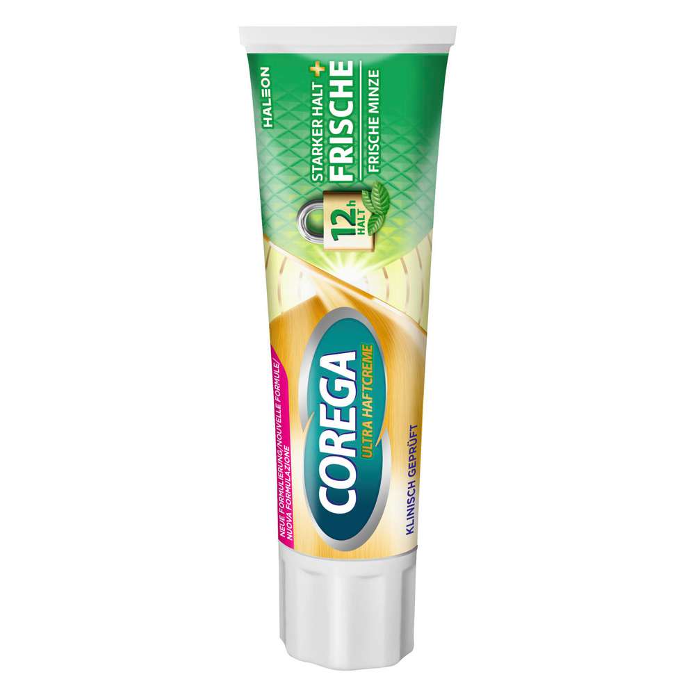 Produktabbildung Corega Ultra Haftcreme Starker Halt + Frische, Minze