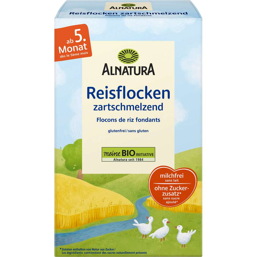 Produktabbildung Alnatura Bio Reisflocken, zartschmelzend