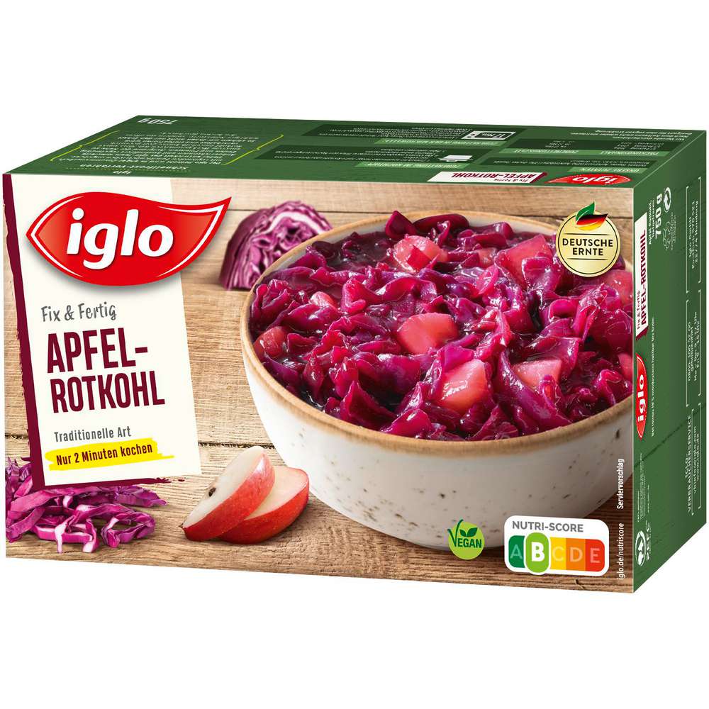 Produktabbildung Iglo Apfel-Rotkohl, tiefgekühlt