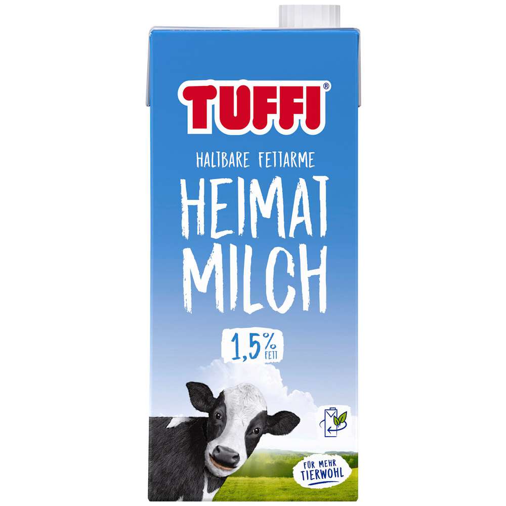 Produktabbildung Tuffi H-Heimatmilch 1,5 % Fett