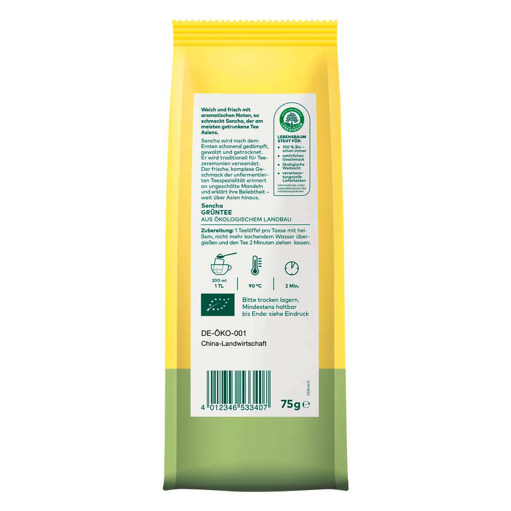Produktabbildung Lebensbaum Bio Kräutertee lose, Sencha