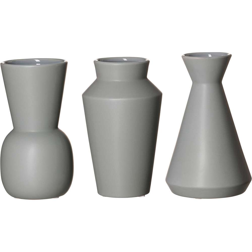 Produktabbildung Ritzenhoff & Breker Vase 20cm 3-fach sortiert, Kalmar grau