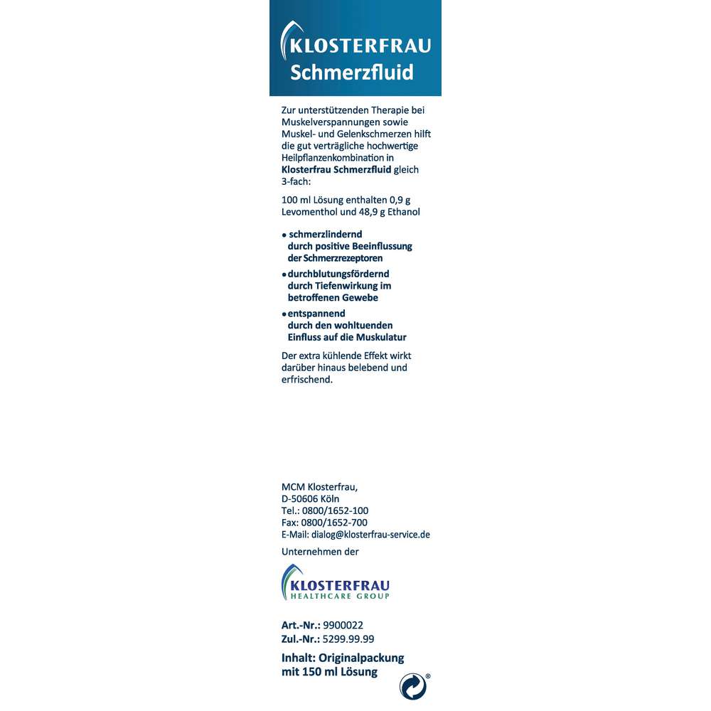 Produktabbildung Klosterfrau  Schmerzfluid Spray bei Gelenkschmerzen