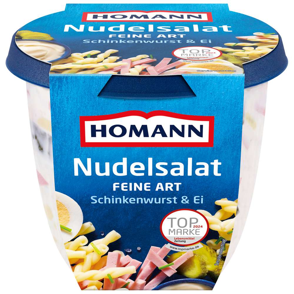 Produktabbildung Homann Nudelsalat, Schinken/Ei