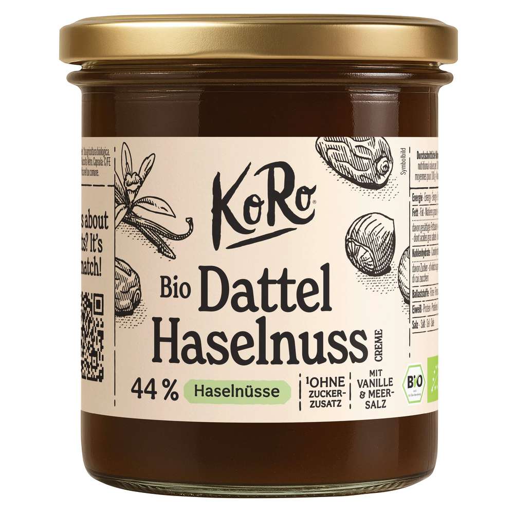 Produktabbildung KoRo Bio Dattel-Haselnuss Creme