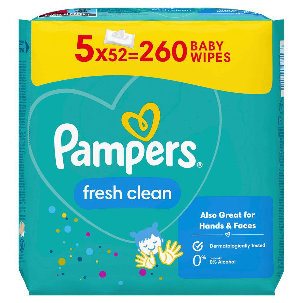 Produktabbildung Pampers Feuchttücher, fresh clean