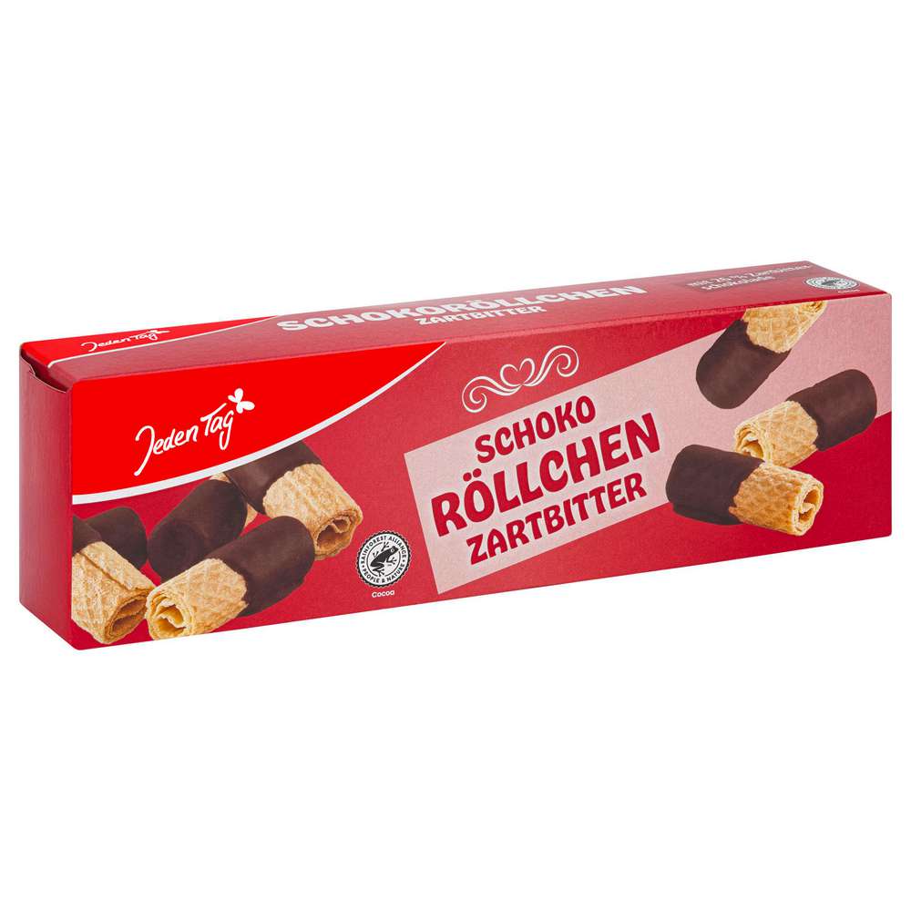 Produktabbildung Jeden Tag Schoko-Röllchen Zartbitter