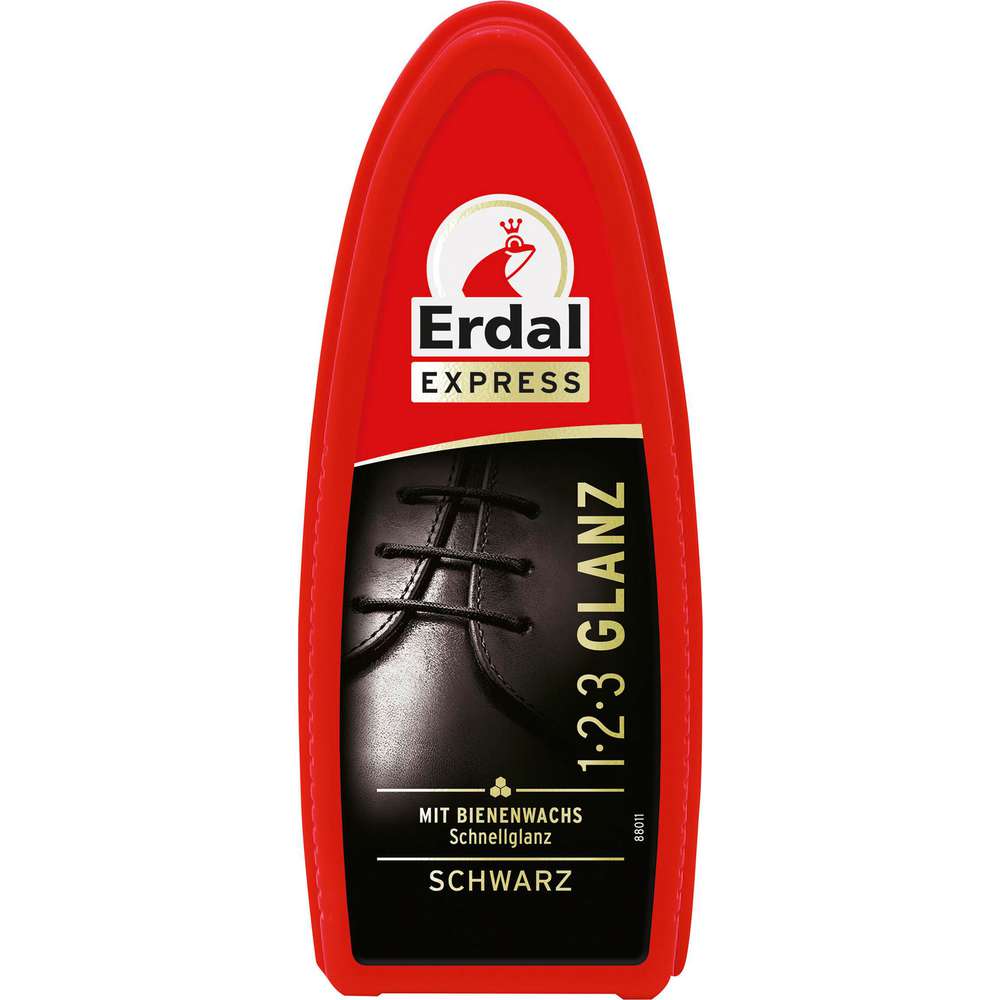 Produktabbildung Erdal Express Schuhcreme Schuhschwamm 1-2-3 Glanz, Schwarz