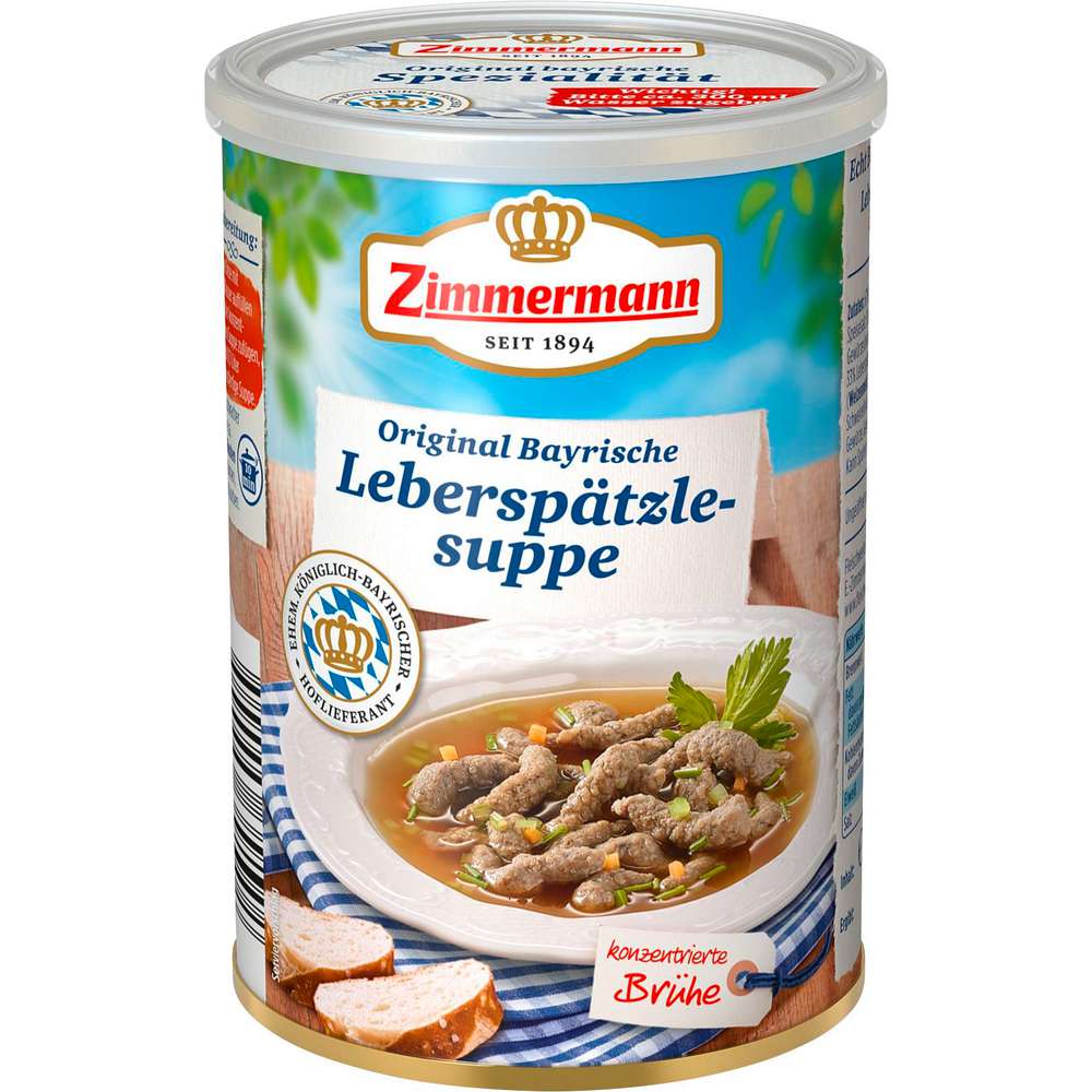 Produktabbildung Zimmermann Bayerische Suppe mit Leberspätzle