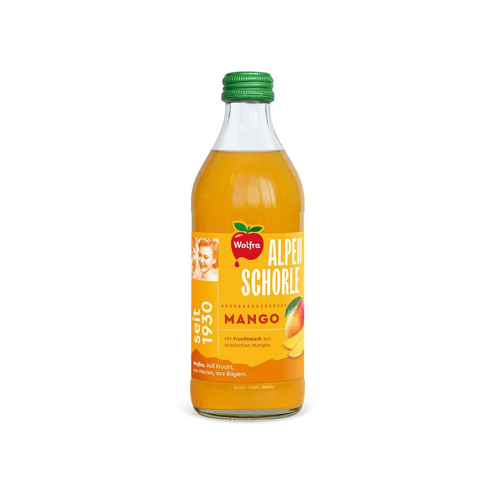 Produktabbildung Wolfra Alpenschorle Mango