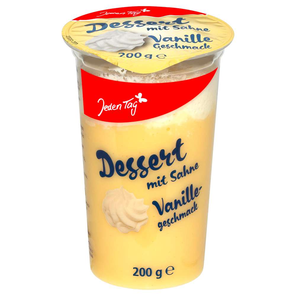 Produktabbildung Jeden Tag Pudding mit Sahne, Vanille