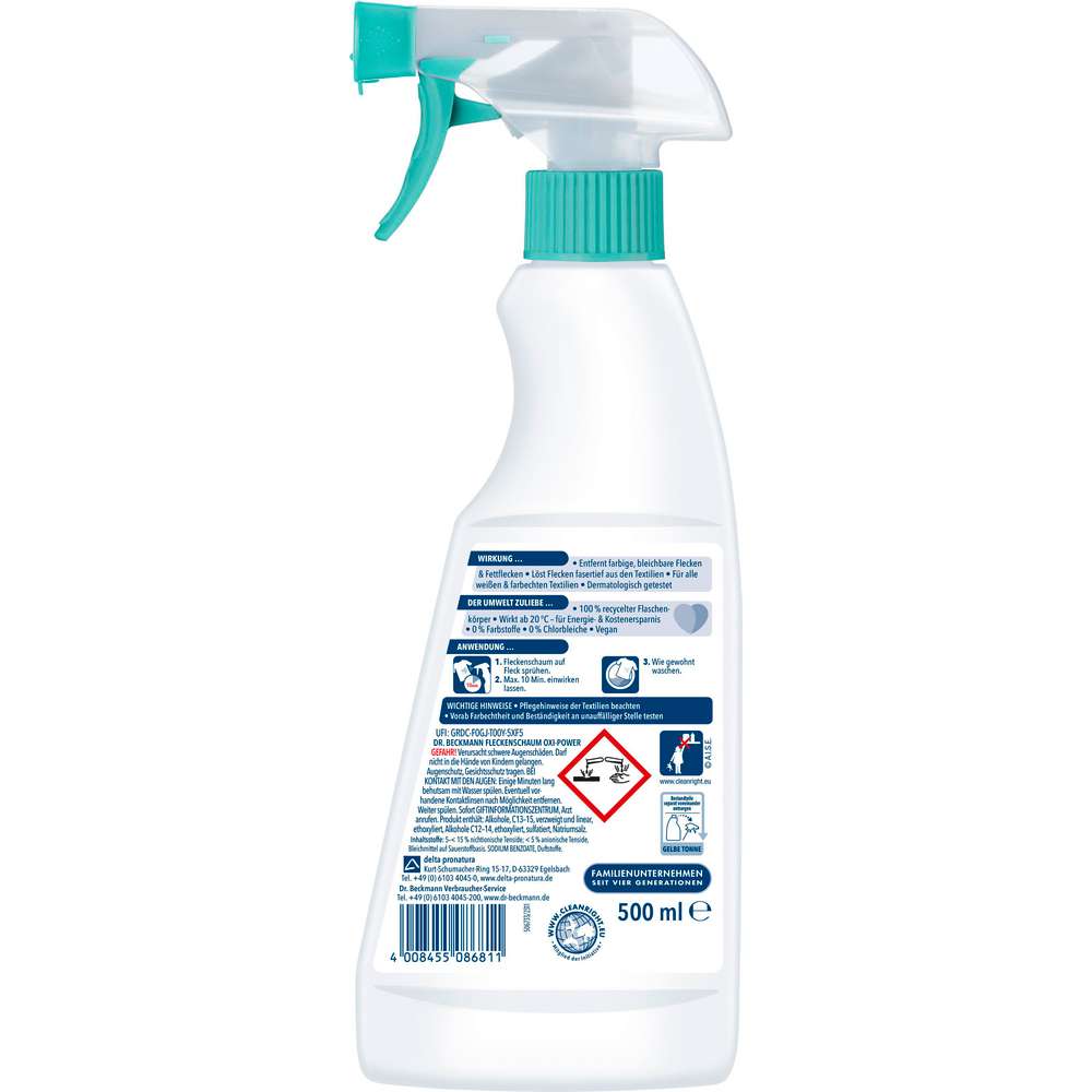 Produktabbildung Dr. Beckmann Fleckenschaum Oxi-Power