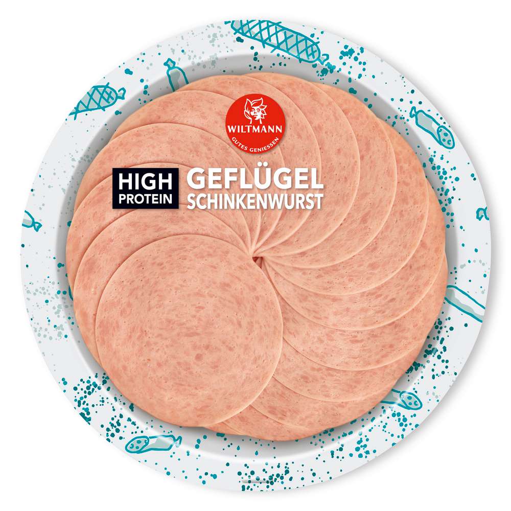 Produktabbildung Wiltmann High Protein Geflügel Schinkenwurst