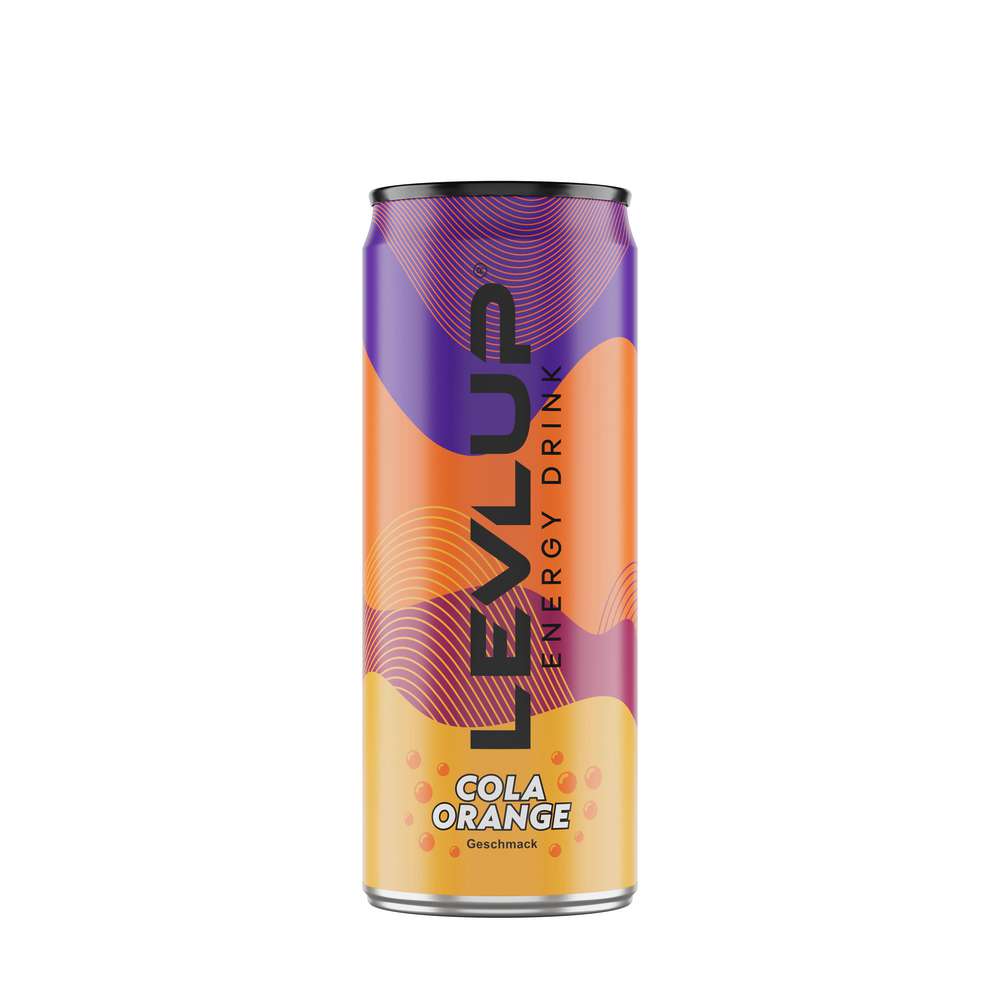 Produktabbildung LevlUp Energydrink, Cola-Orange