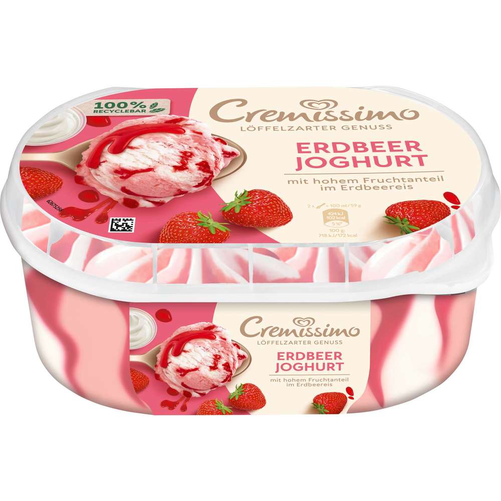 Produktabbildung Langnese Eis Cremissimo, Erdbeer Joghurt