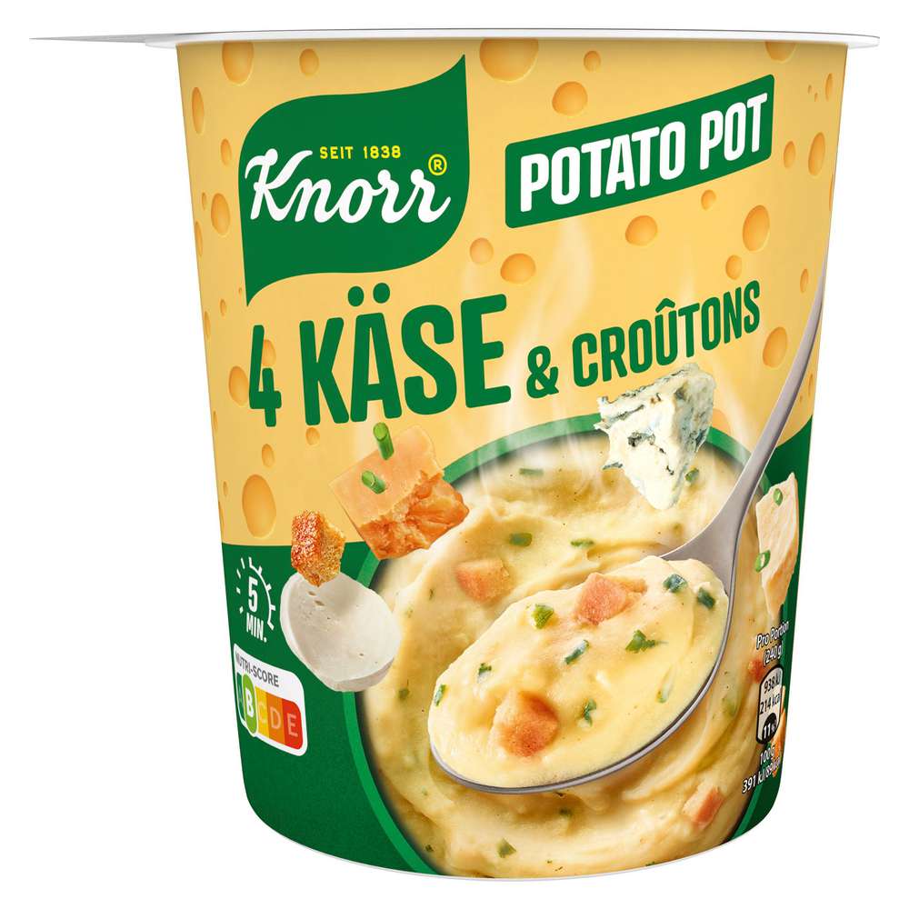 Produktabbildung Knorr Kartoffel Snack, 4 Käse & Croutons