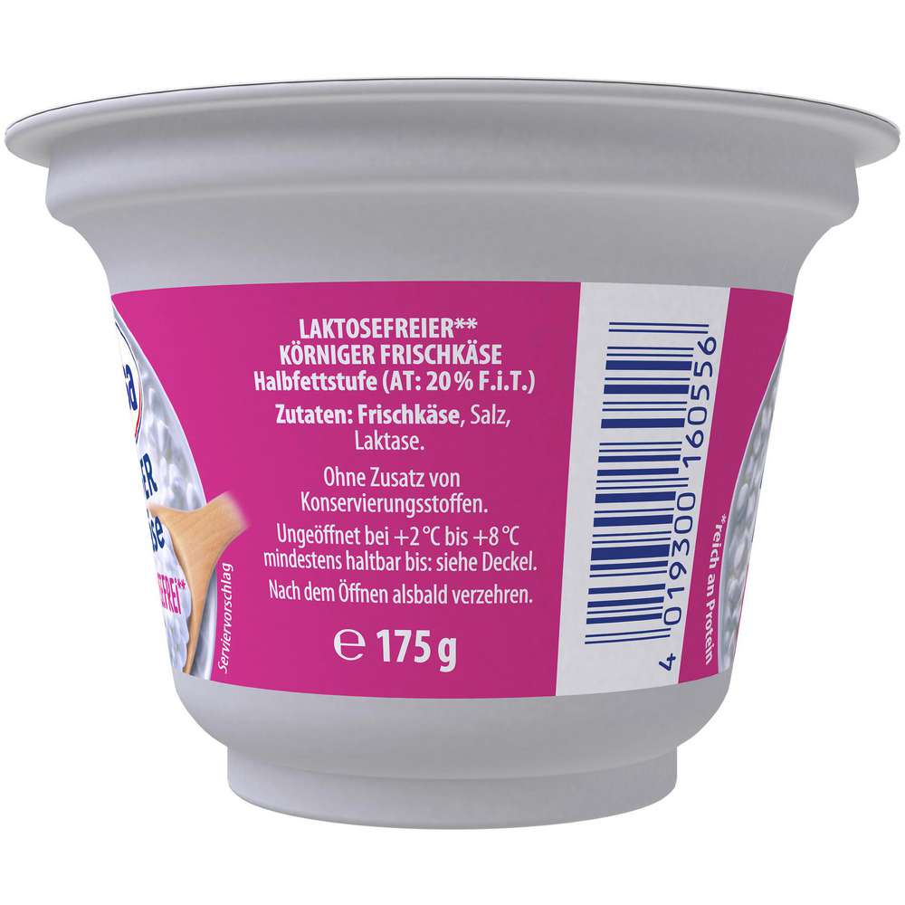Produktabbildung Exquisa Körniger Frischkäse, laktosefrei