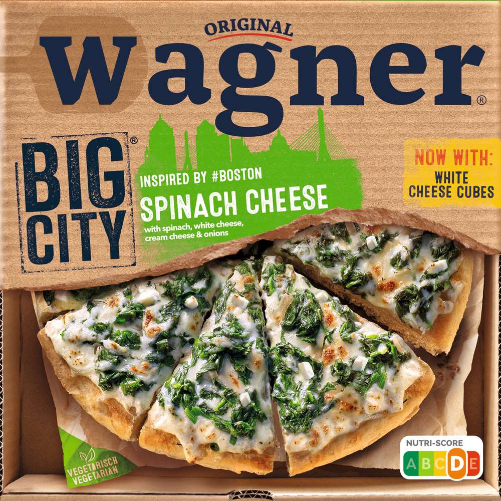 Produktabbildung Wagner Big City Pizza Boston, Spinat Käse,  tiefgekühlt