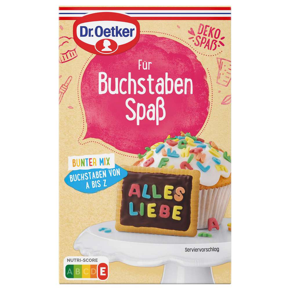 Produktabbildung Dr. Oetker Buchstaben Bunter Mix