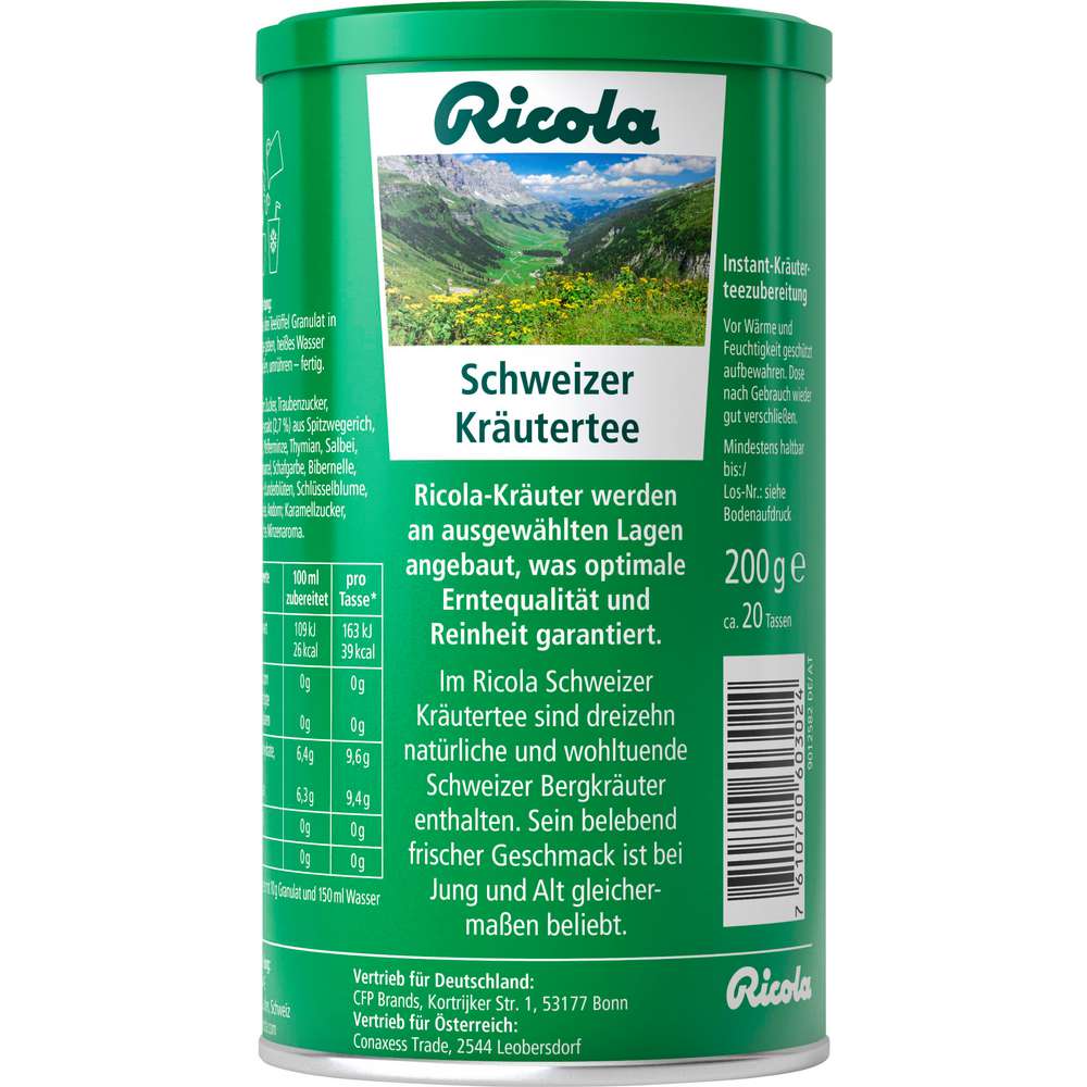 Produktabbildung Ricola Schweizer Kräutertee Original, Instant