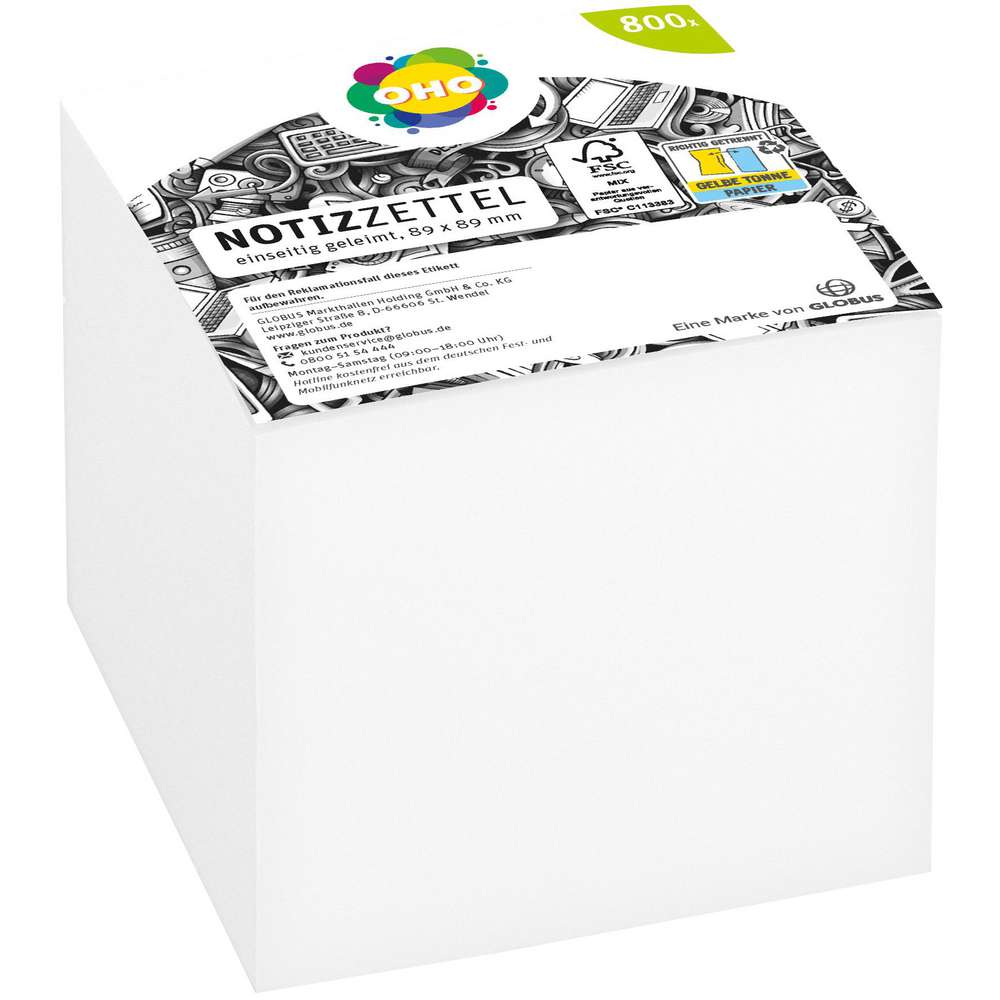 Produktabbildung OHO Notizblock