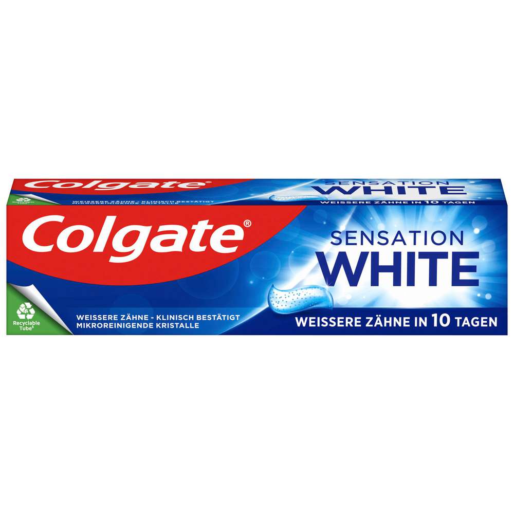 Produktabbildung Colgate Zahncreme Sensation White