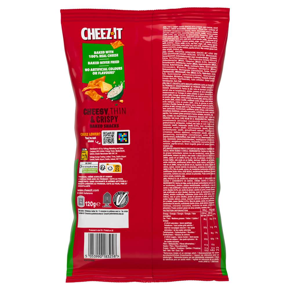 Produktabbildung Cheez-It Snap'd Cheese, Sour Cream & Onion Cracker