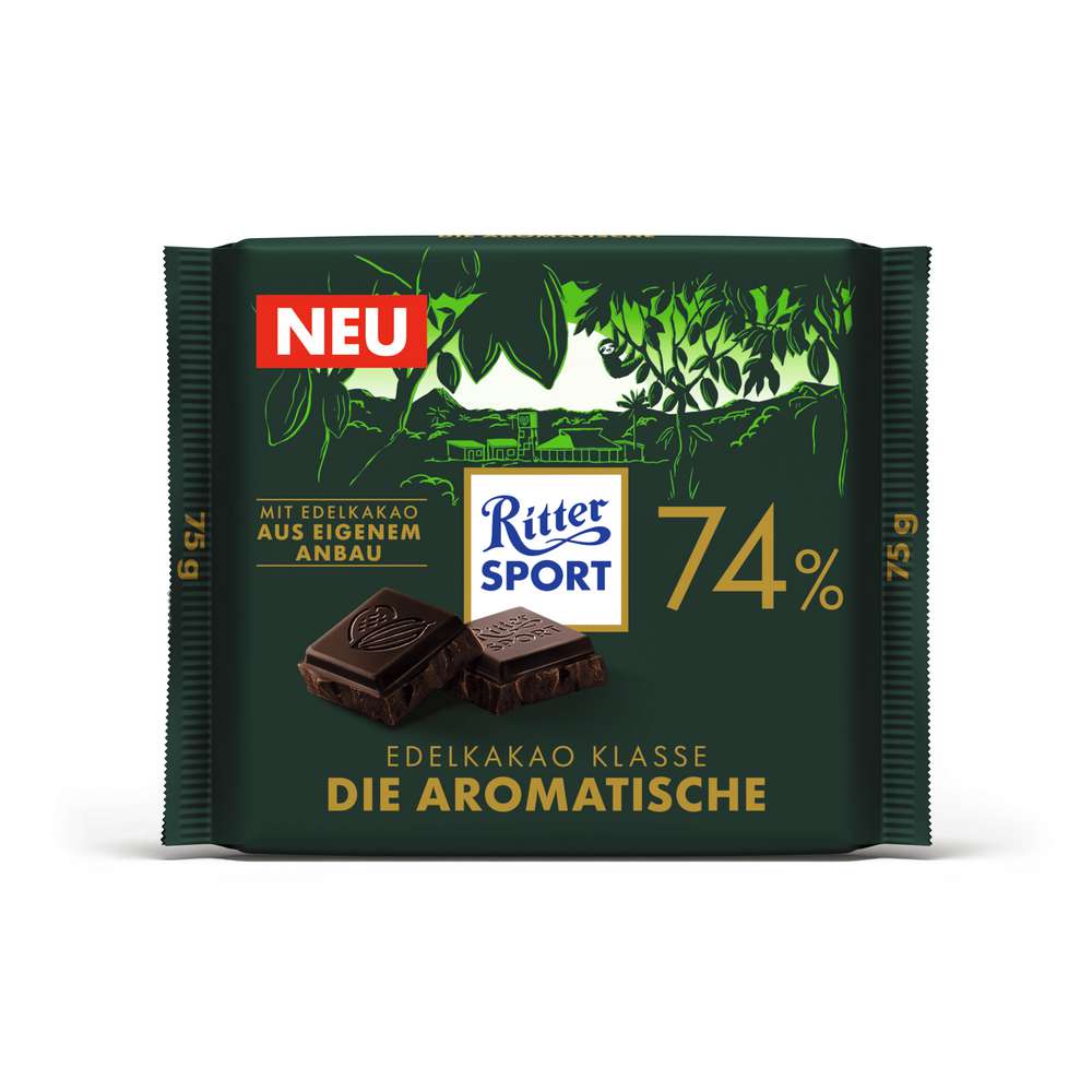 Produktabbildung Ritter Sport Tafelschokolade, Die Aromatische 74 %