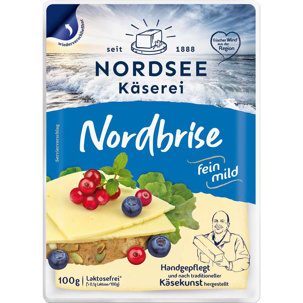 Produktabbildung Nordsee Käserei Käsescheiben Nordbrise, fein-mild