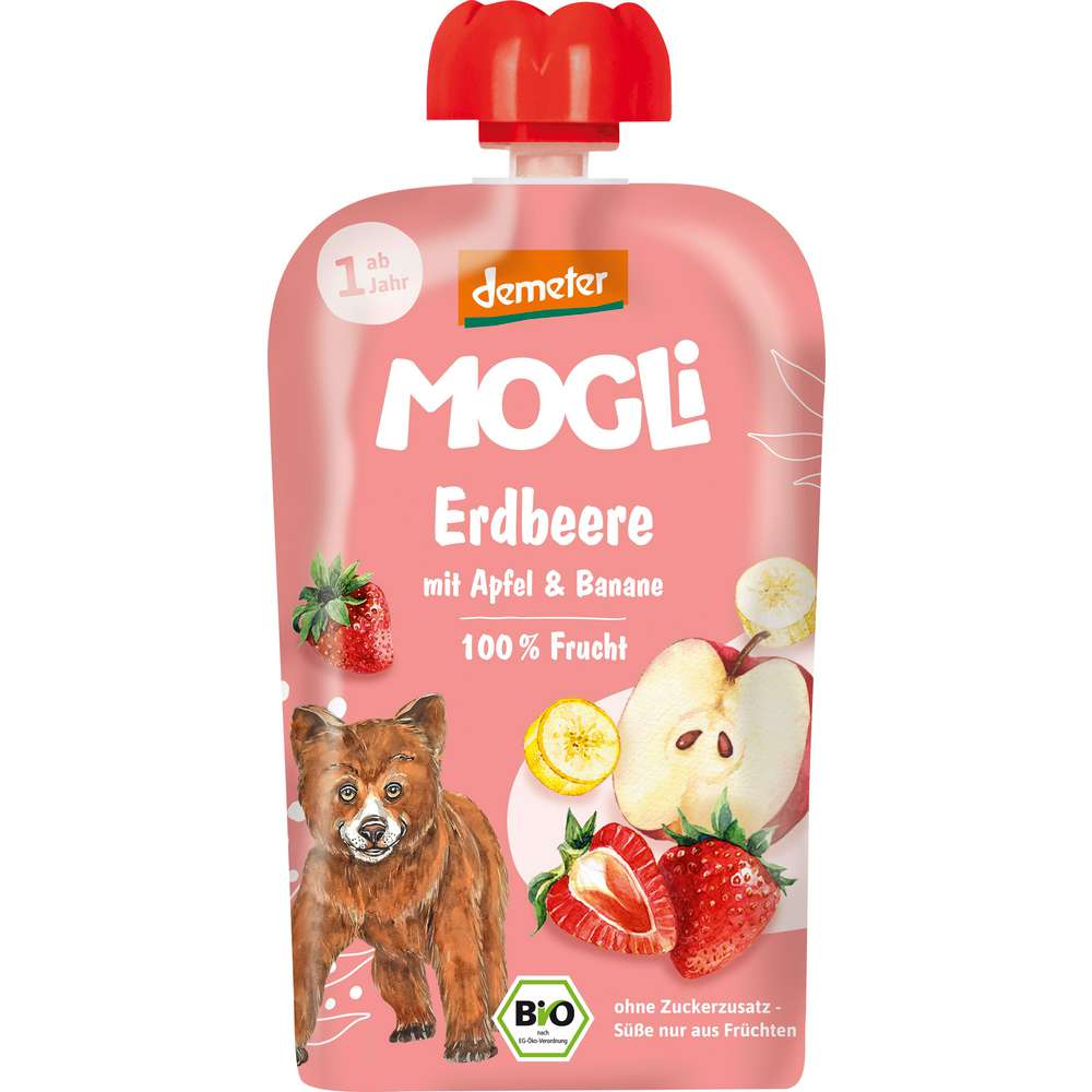 Produktabbildung MOGLi Quetschie, Erdbeer/Banane