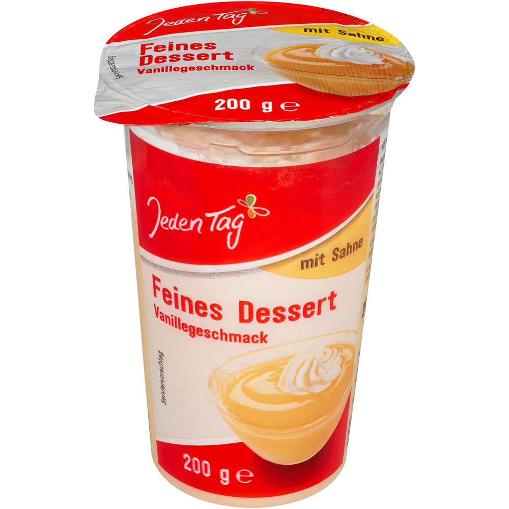 Produktabbildung Jeden Tag Pudding mit Sahne, Vanille