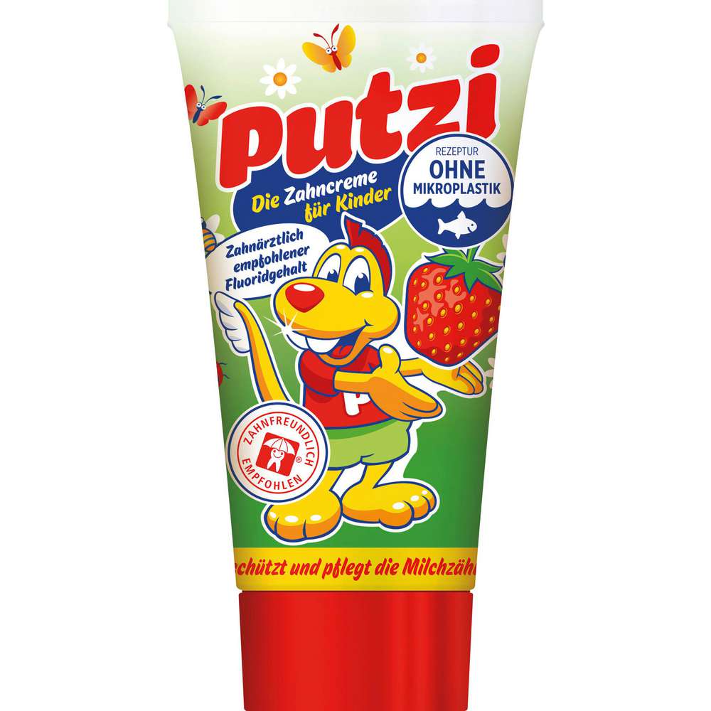 Produktabbildung Putzi Kinder Zahncreme, Erdbeere