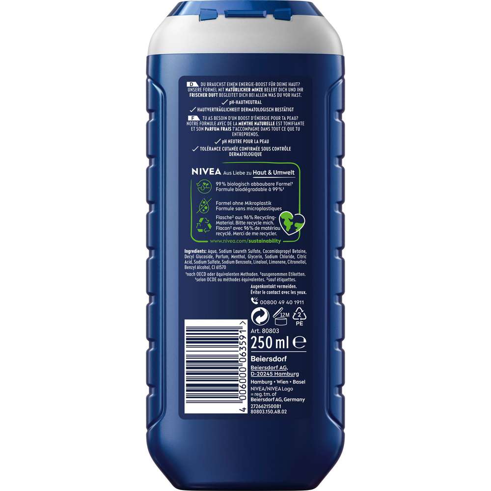 Produktabbildung Nivea Duschgel, Men Energy  3in1