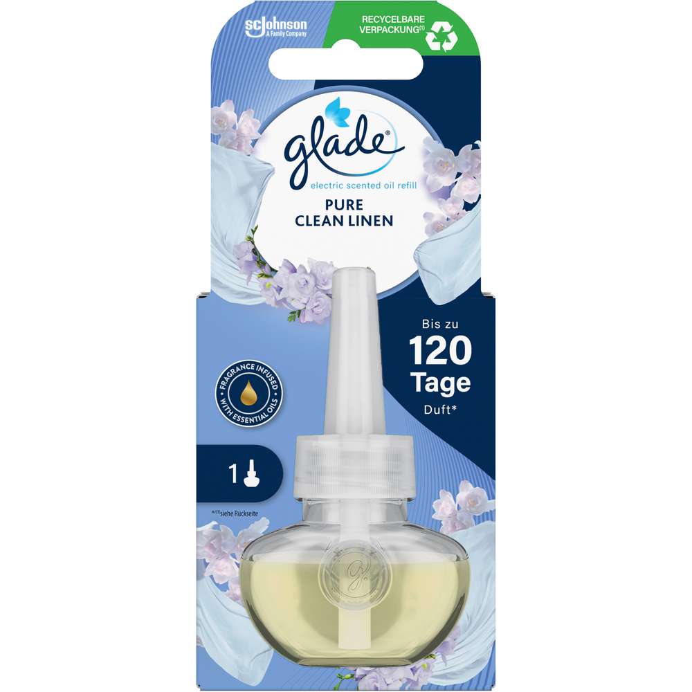 Produktabbildung Glade Duftstecker Electric Scented Oil Nachfüller, Clean Linen