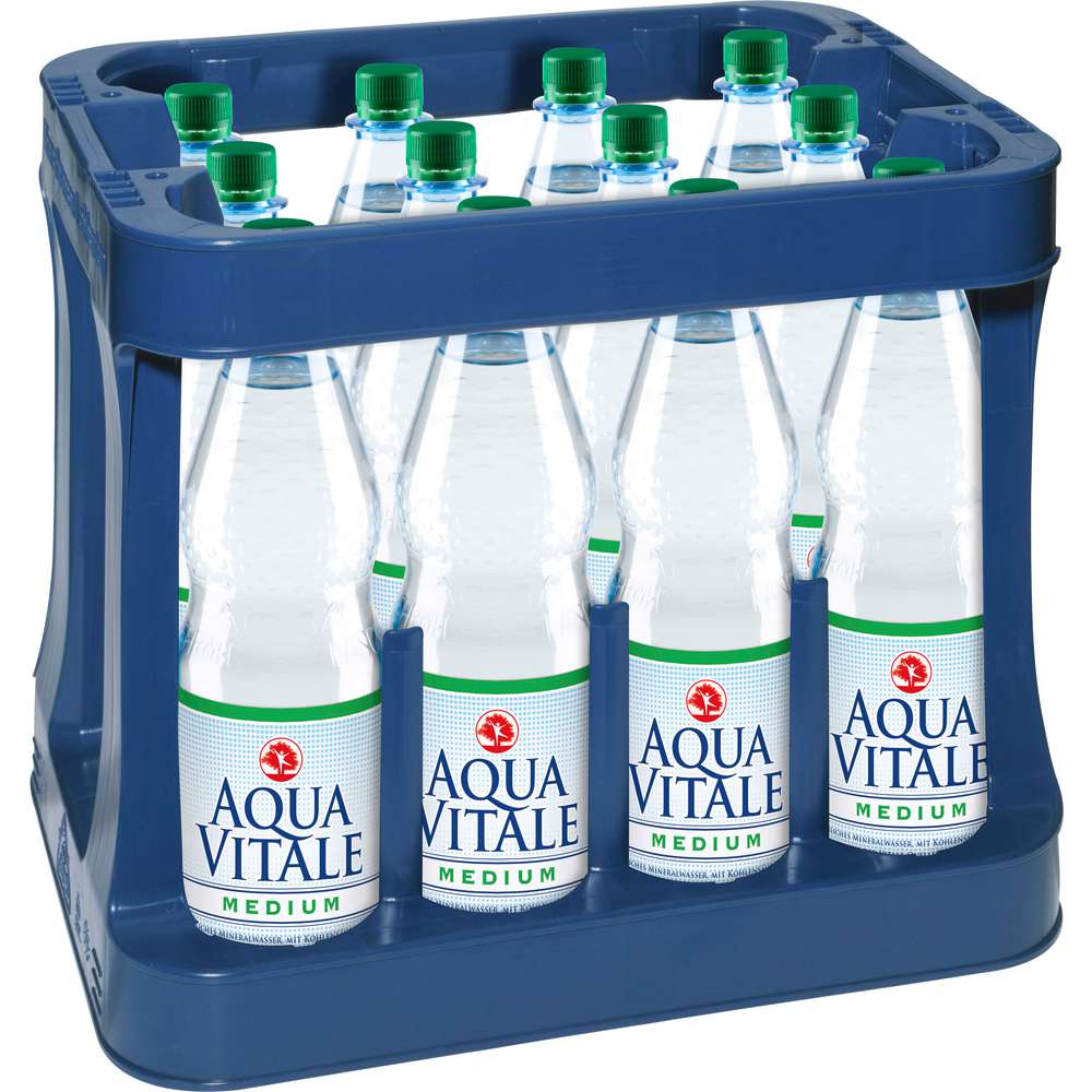 Produktabbildung AquaVitale Mineralwasser, Medium (12x 1,000 Liter)