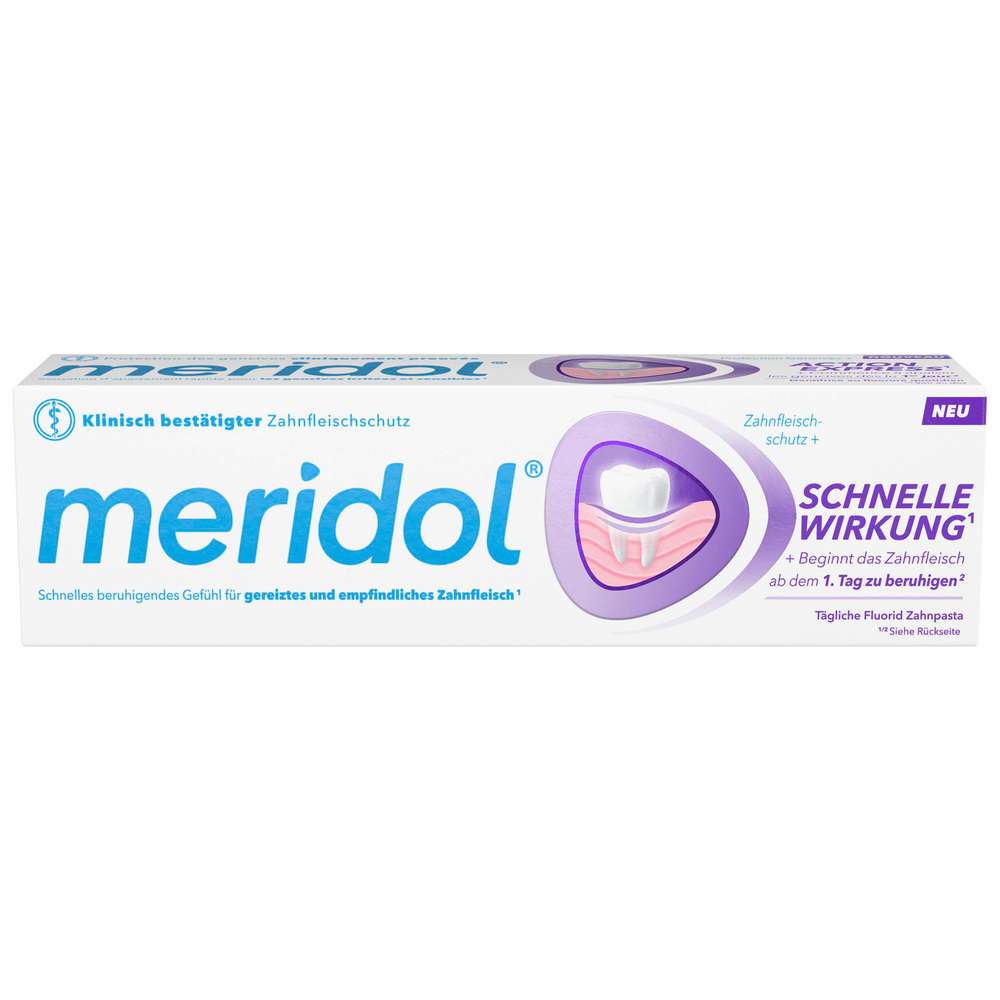 Produktabbildung meridol Zahncreme, Schnelle Wirkung