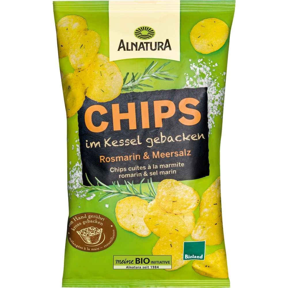 Produktabbildung Alnatura Bio Kessel Chips, Rosmarin & Meersalz