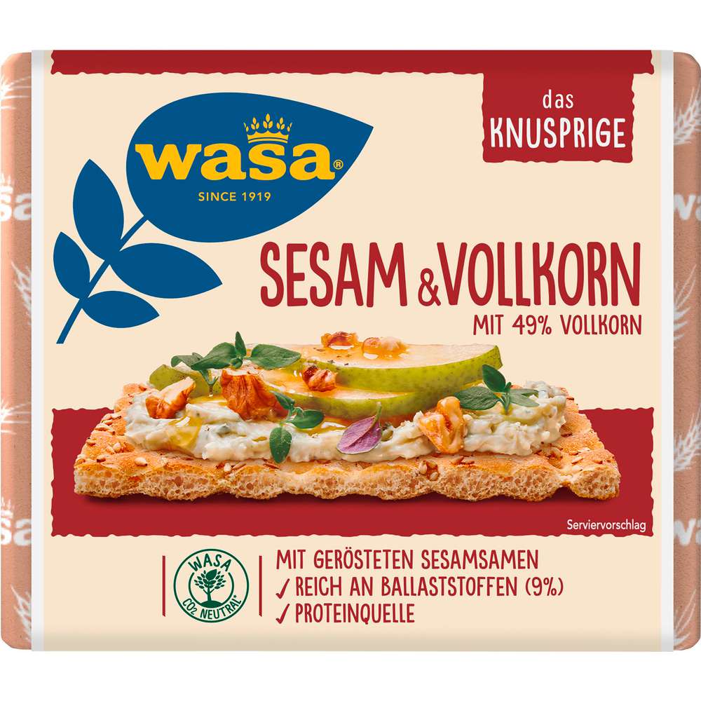 Produktabbildung Wasa Knäckebrot Sesam & Volkorn
