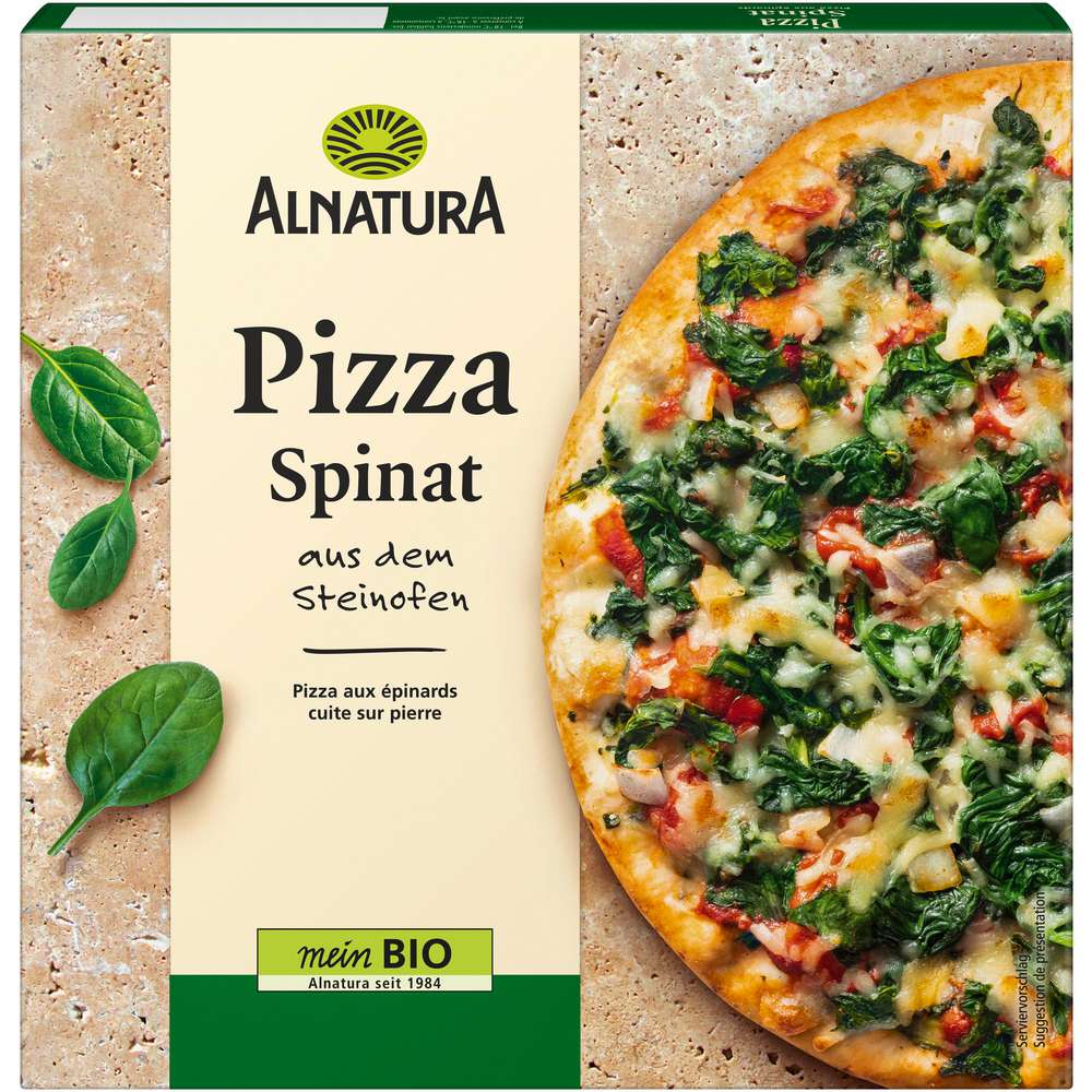 Produktabbildung Alnatura Bio Pizza Spinat und Mozzarella, tiefgekühlt