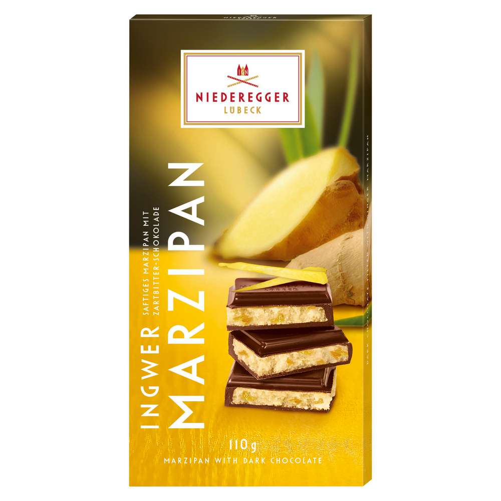 Produktabbildung Niederegger Marzipan Tafelschokolade Ingwer