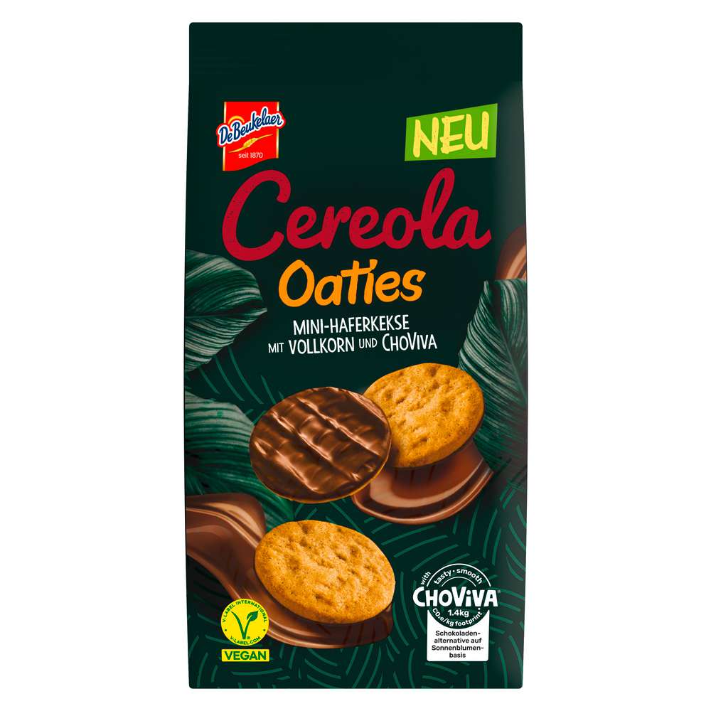 Produktabbildung De Beukelaer Cereola Oaties, Mini-Haferkeks mit Vollkorn & Choviva
