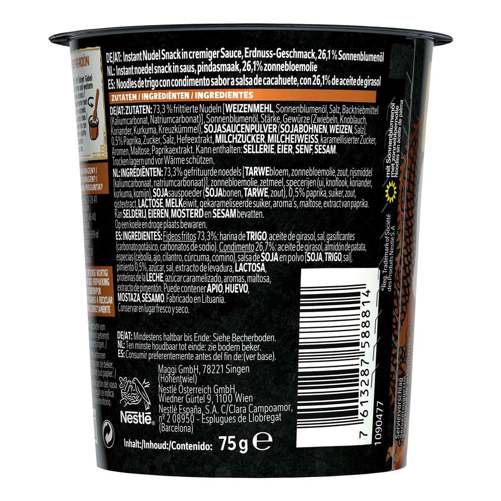 Produktabbildung Maggi Magic Asia Saucy Noodles, Erdnusbutter
