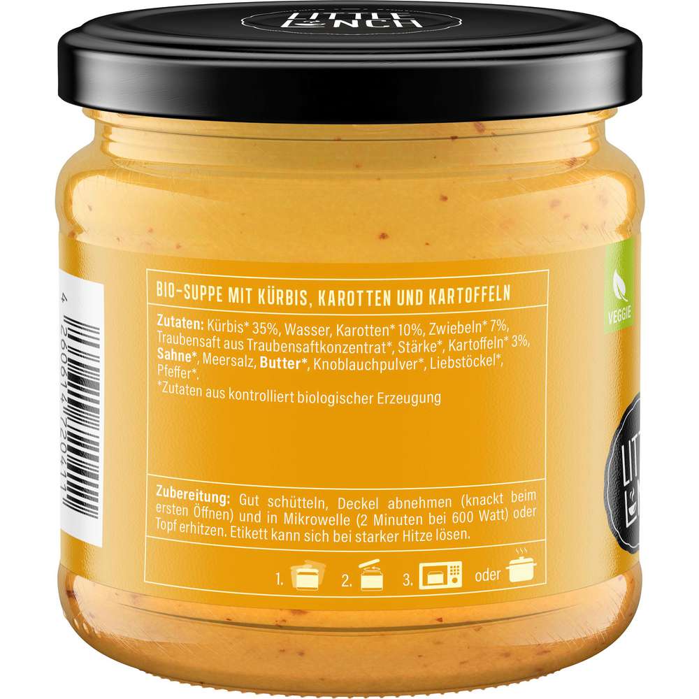 Produktabbildung Little Lunch Bio Kürbissuppe