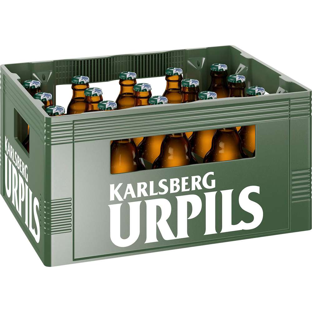 Produktabbildung Karlsberg Pilsener Bier Urpils Stubbi, 4,8 % (20x 0,330 Liter)