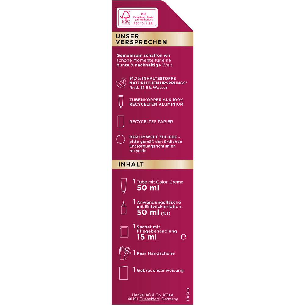 Produktabbildung Poly Palette Haarfarbe Creme Coloration, 878 Mahagoni