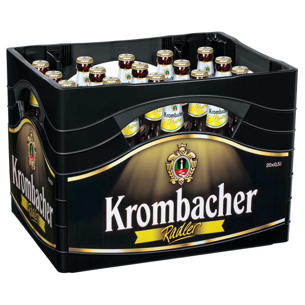 Produktabbildung Krombacher Biermischgetränk, Radler 2,5 % (20x 0,500 Liter)