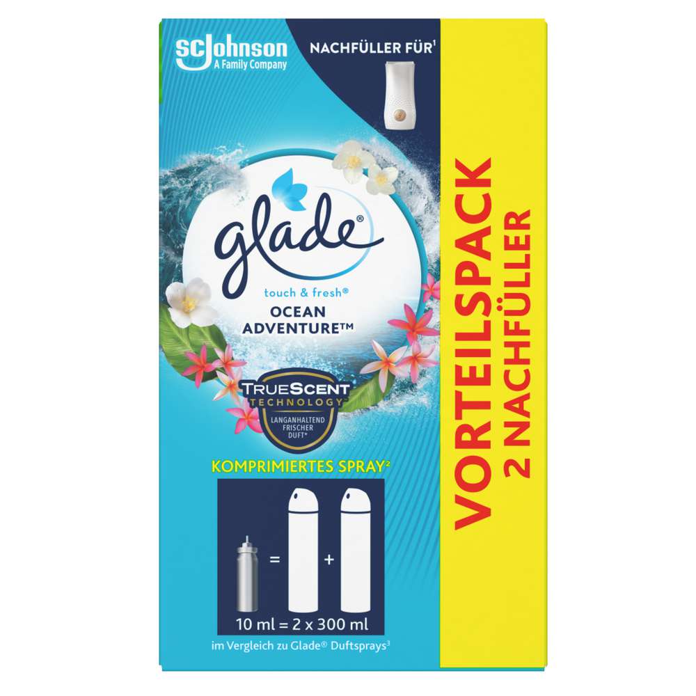 Produktabbildung Glade Touch & Fresh Nachfüller 2x10ml, Ocean